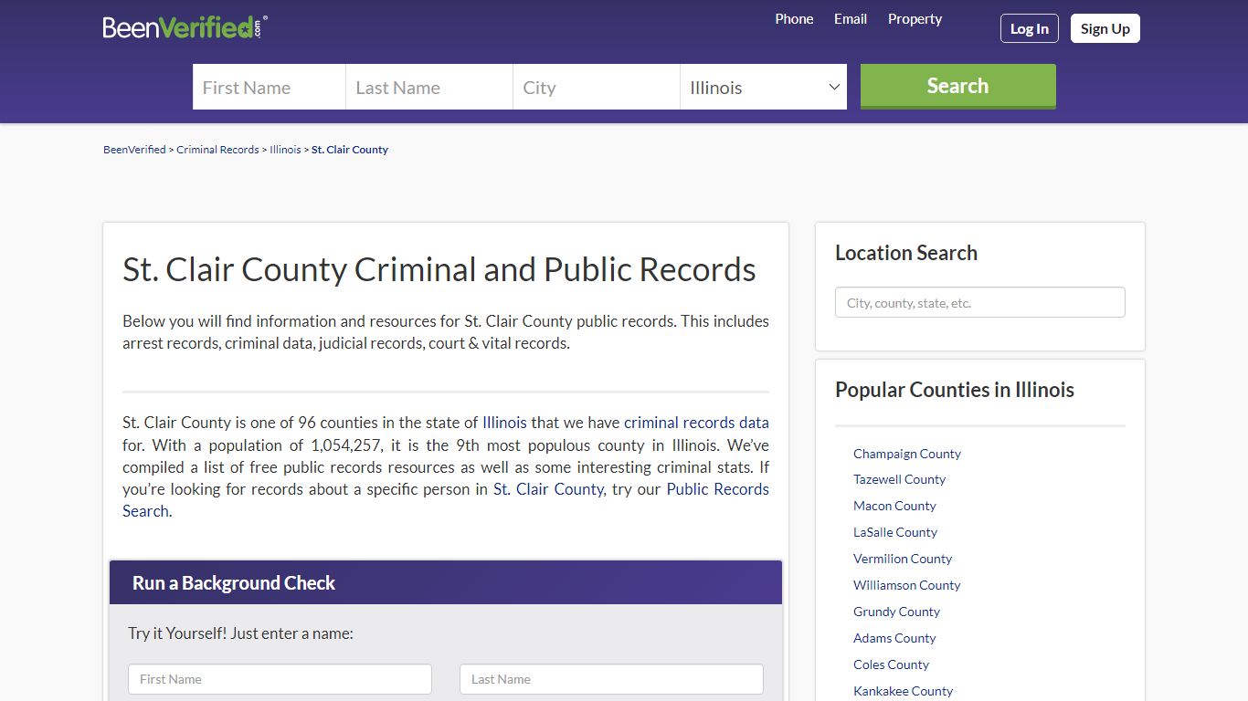 St. Clair County Arrest Records in IL - Court & Criminal Records ...